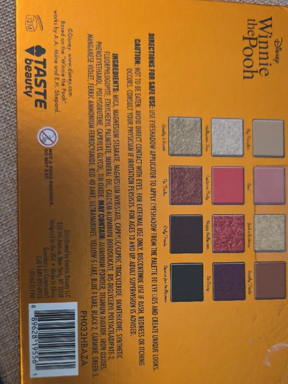 Disney Winnie The Pooy Eyeshadow Palette